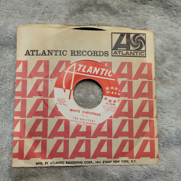 DRIFTERS WHITE CHRISTMAS WHITE LABEL PROMO BELLS OF ST. MARY'S ATLANTIC 45-1048