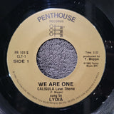 CALIGULA LOVE THEME WE ARE ONE PICTURE SLEEVE PENTOUSE PR 101