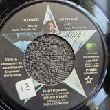 RINGO STARR PHOTOGRAPH PICTURE SLEEVE PROMO MONO APPLE P-1865 GEORGE HARRISON