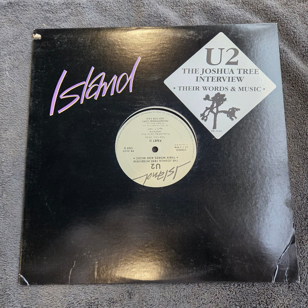 U2 THE JOSHUA TREE INTERVIEW WHITE LABEL PROMO 12"