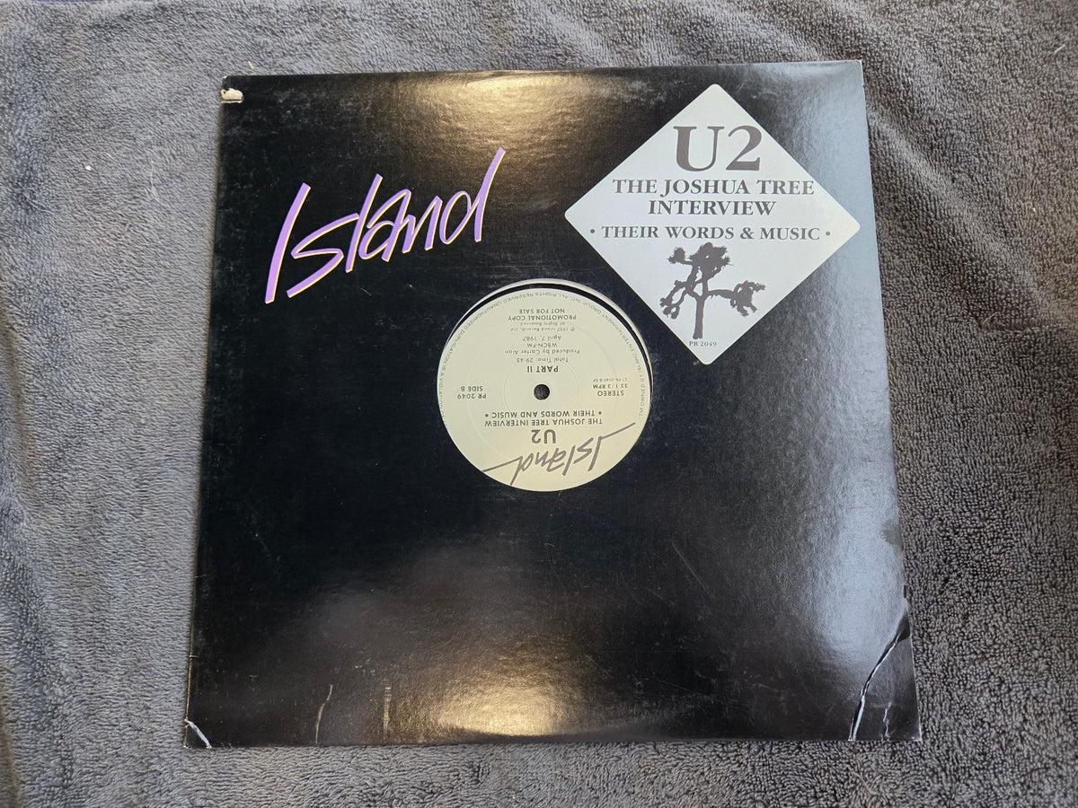 U2 THE JOSHUA TREE INTERVIEW WHITE LABEL PROMO 12"