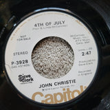 JOHN CHRISTIE 4TH OF JULY PICTURE SLEEVE PAUL MCCARTNEY WHITE LABEL PROMO P-3928