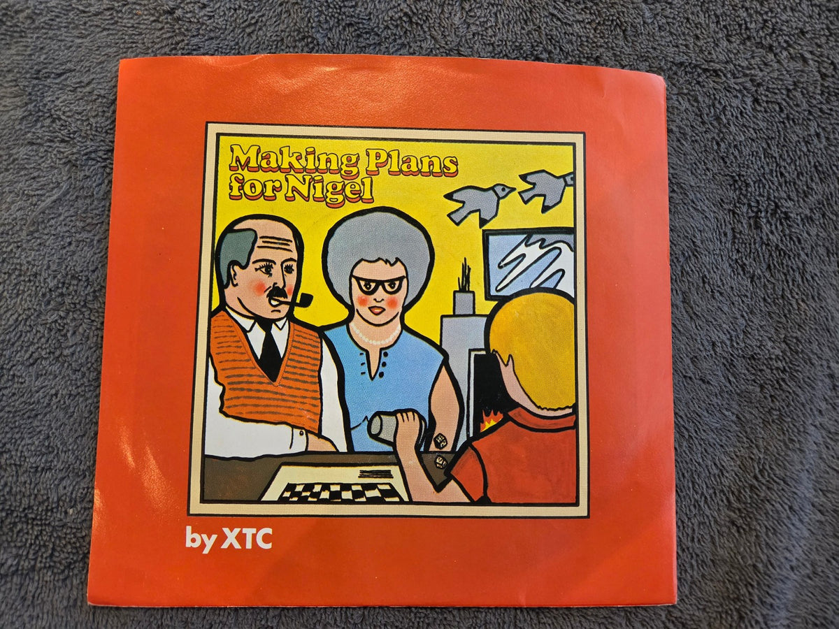 XTC MAKING PLANS FOR NIGEL WHITE LABEL PROMO MONO PICTURE SLEEVE VIRGIN VA 67009