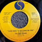 TALKING HEADS LOVE GOES TO BUILDING ON FIRE SIRE SAA-737 PROMO MONO DAVID BYRNE