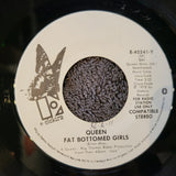 QUEEN BICYCLE RACE FAT BOTTOMED GIRLS WHITE LABEL PROMO ELEKTRA E-45541