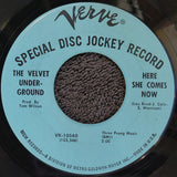VELVET UNDERGROUND WHITE LIGHT HEAT HERE SHE COMES MONO PROMO VERVE VK-10560