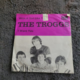 TROGGS WITH A GIRL LIKE YOU IMPORT SWEDEN FONTANA PICTURE SLEEVE