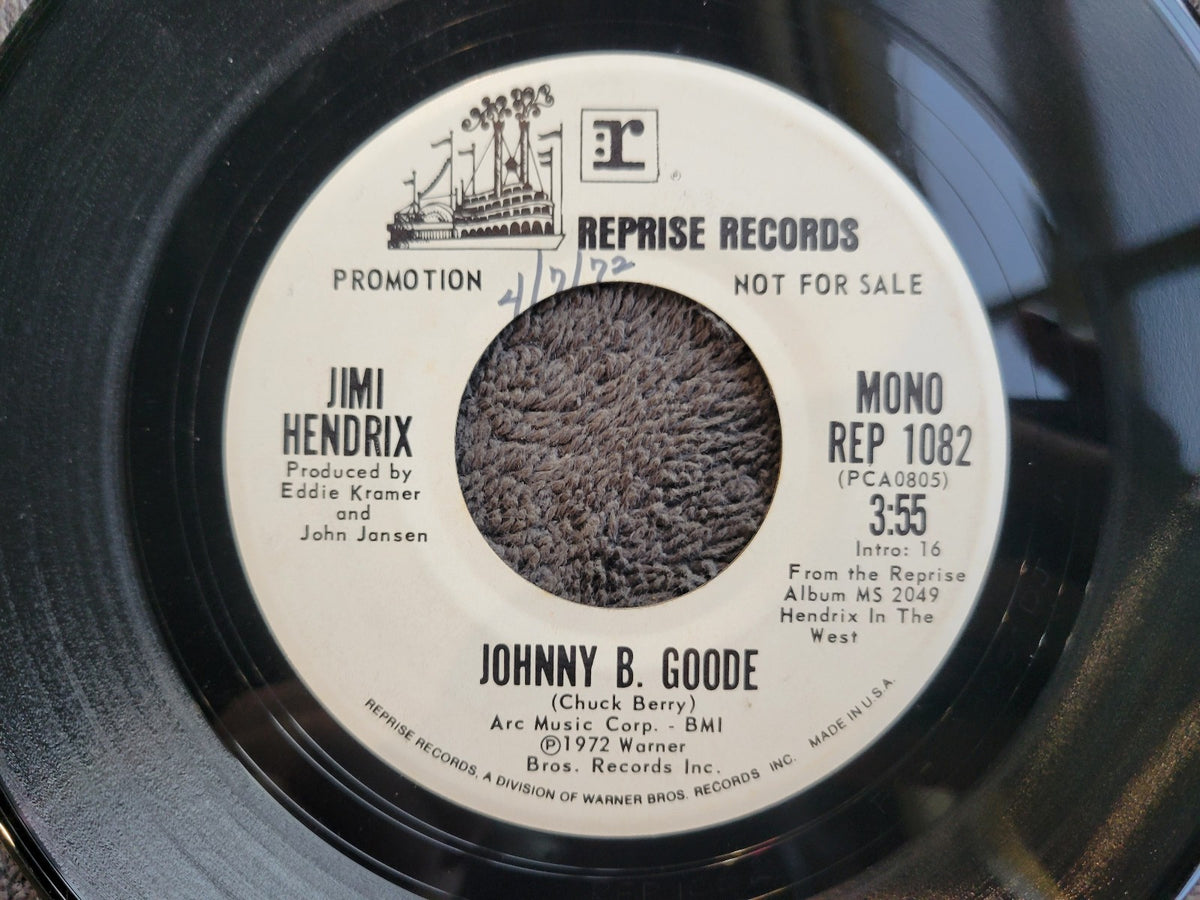JIMI HENDRIX JOHNNY B. GOODE MONO WHITE LABEL PROMO REPRISE REP 1082