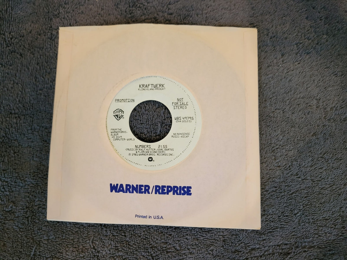 KRAFTWERK NUMBERS WHITE LABEL PROMO WBS 49795