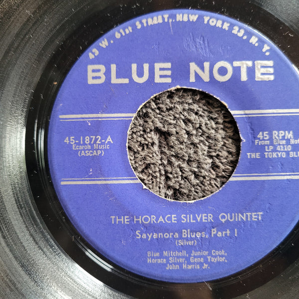 HORACE SILVER QUINTET SAYANORA BLUES 7" BLUE NOTE 45-1872