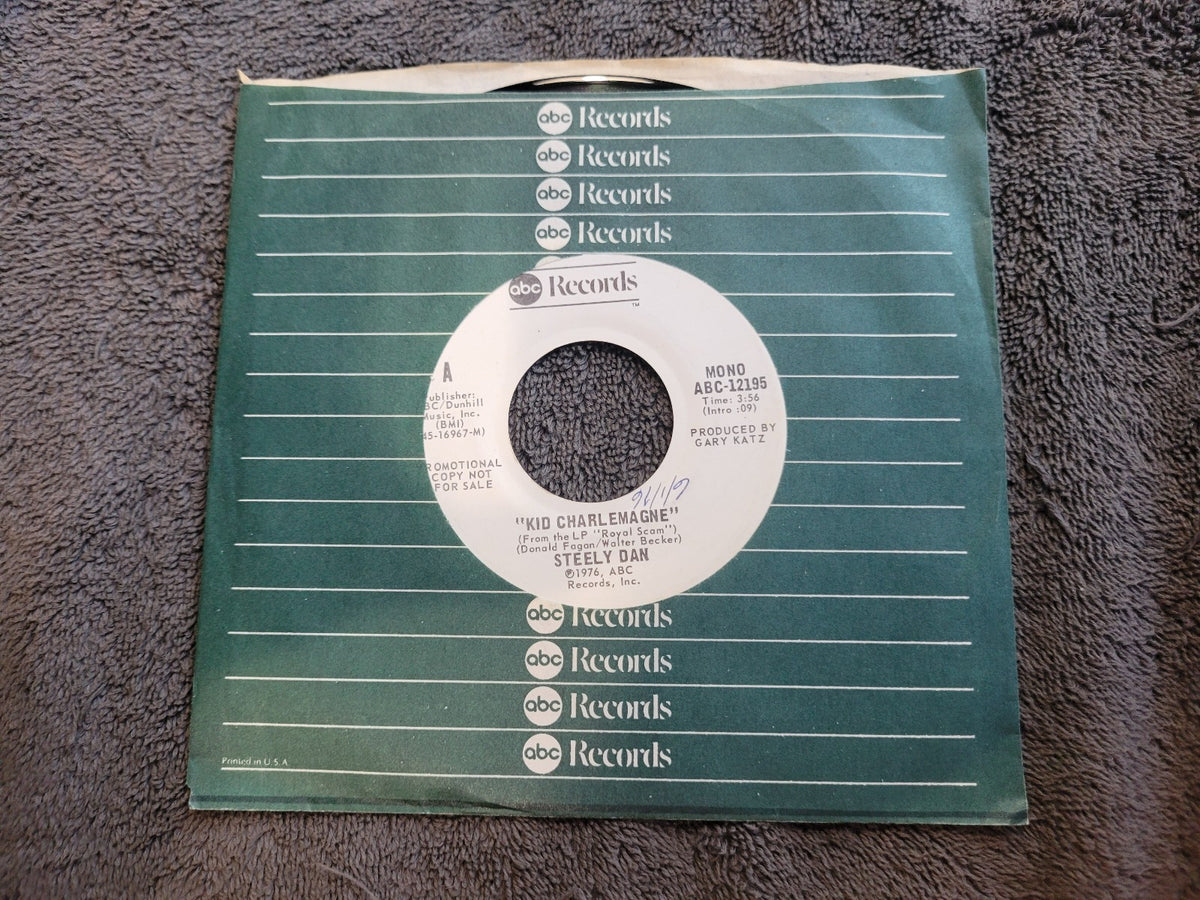 STEELY DAN KID CHARLEMAGNE WHITE LABEL PROMO MONO ABC-12195