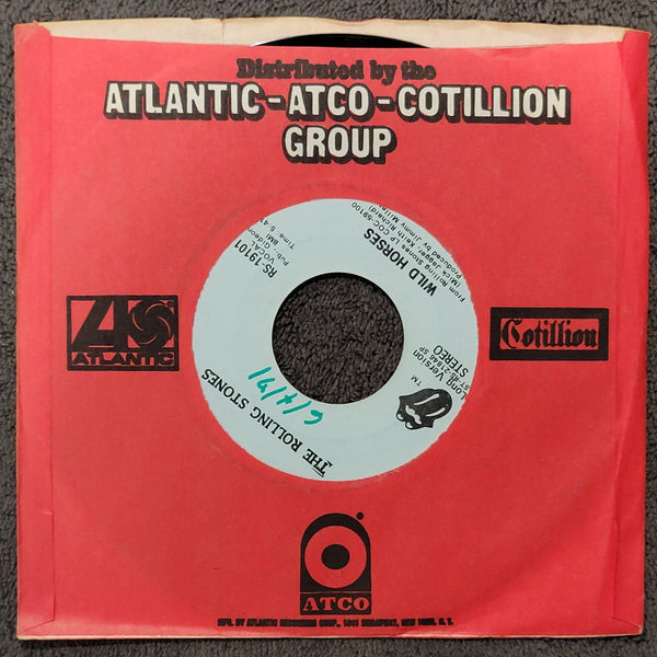 ROLLING STONES WILD HORSES PROMO RS -19101 LONG & SHORT VERSION