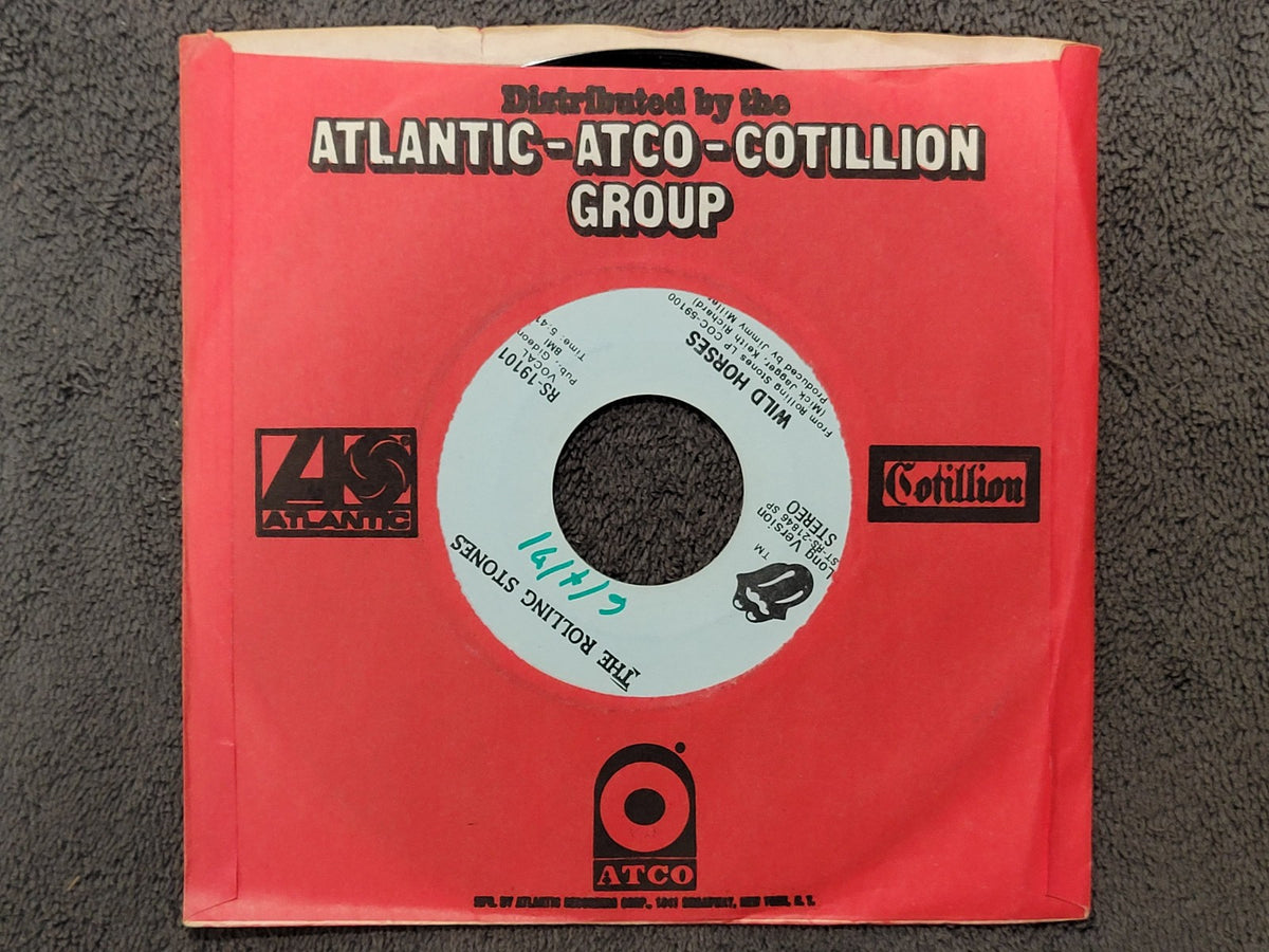 ROLLING STONES WILD HORSES PROMO RS -19101 LONG & SHORT VERSION