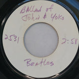 BEATLES BALLAD OF JOHN & YOKO OLD BROWN SHOE ADVANCE TEST PRESSING  APPLE 2031