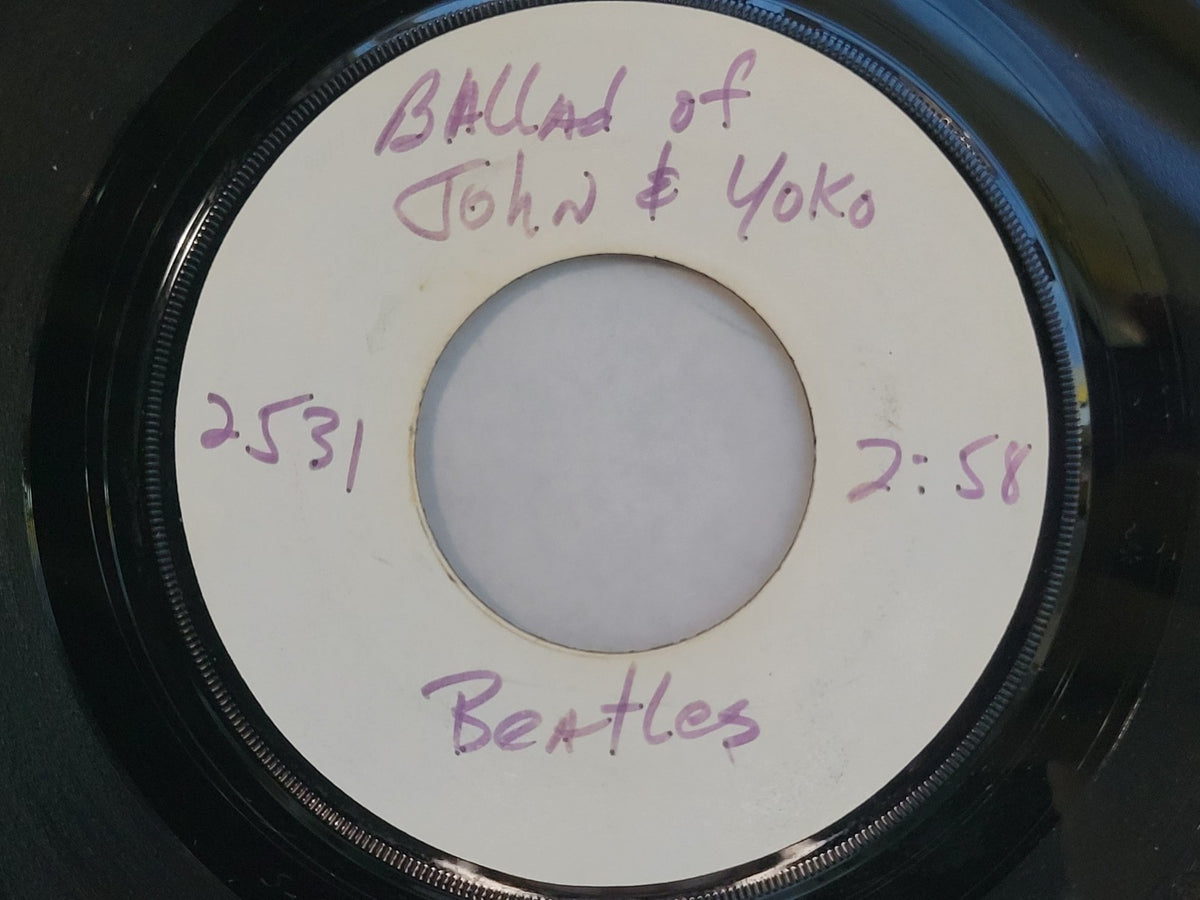 BEATLES BALLAD OF JOHN & YOKO OLD BROWN SHOE ADVANCE TEST PRESSING  APPLE 2031