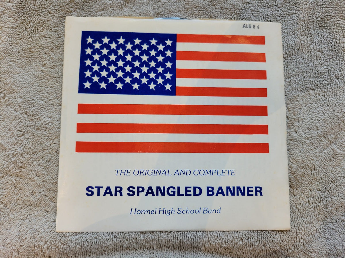 HORMEL HIGH SCHOOL BAND STAR SPANGLED BANNER INSERTS PICTURE SLEEVE BREAK 70484