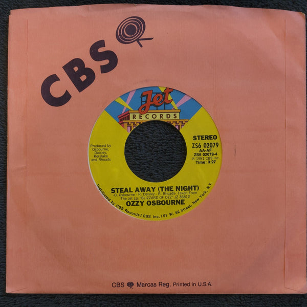 OZZY OSBOURNE CRAZY TRAIN STEAL AWAY THE NIGHT JET ZS6 02079 RANDY RHODES