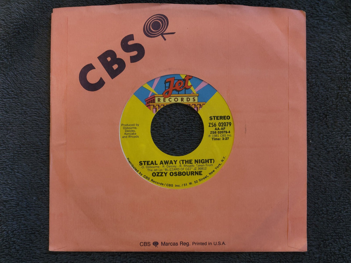 OZZY OSBOURNE CRAZY TRAIN STEAL AWAY THE NIGHT JET ZS6 02079 RANDY RHODES