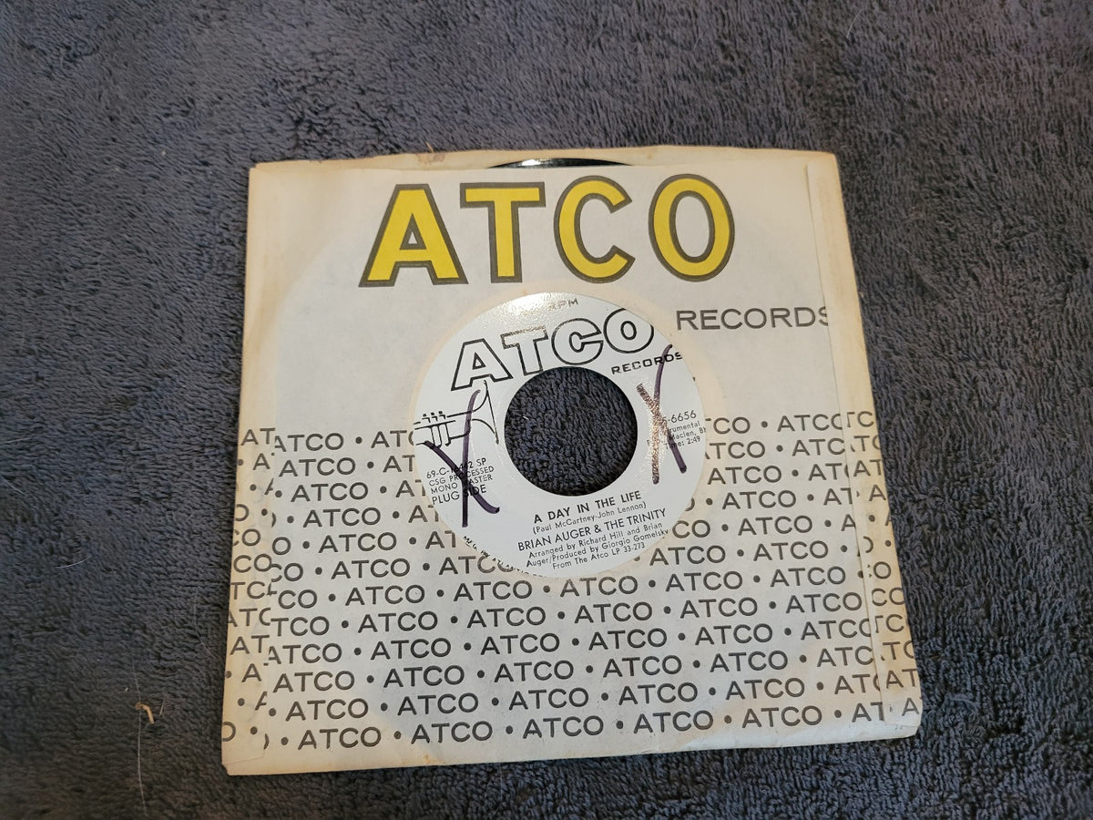 BRIAN AUGER & THE TRINITY A DAY IN THE LIFE BUMPIN' ON SUNSET ATCO 45-6656 WLP
