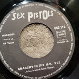 SEX PISTOLS ANARCHY IN THE IMPORT PICTURE SLEEVE FRANCE