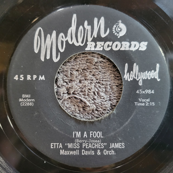 ETTA JAMES I'M A FOOL NUMBER ONE MODERN RECORDS