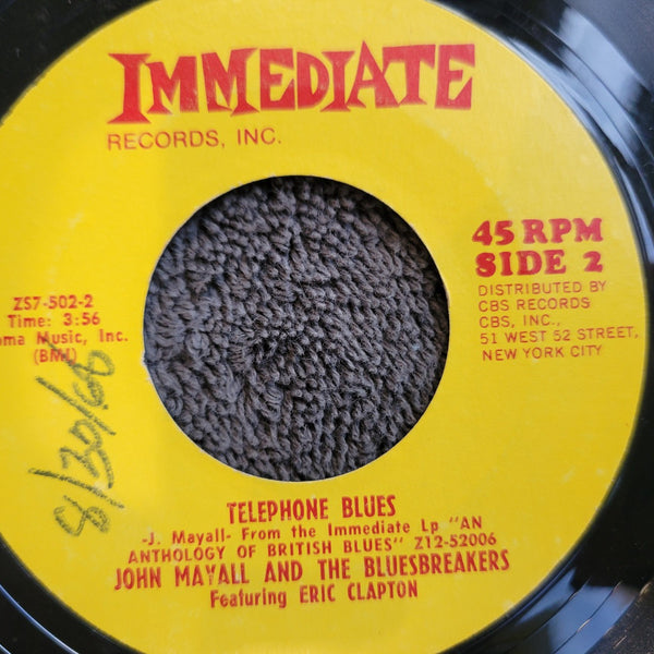 JOHN MAYALL AND THE BLUESBRAKERS FEATURING ERIC CLAPTON TELEPHONE BLUES