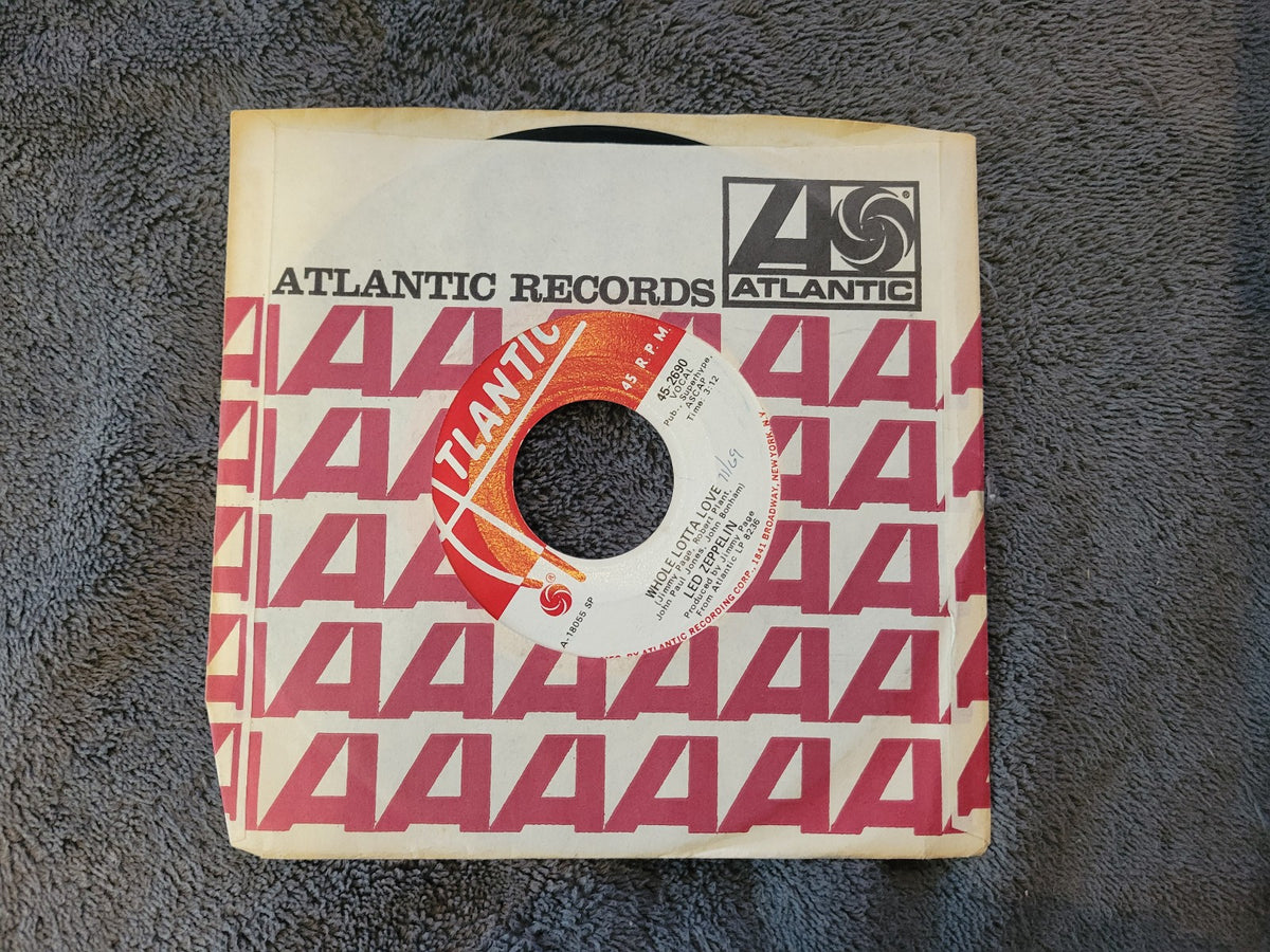 LED ZEPPELIN WHOLE LOTTA LOVE MONO WHITE LABEL PROMO ATLANTIC 45-2690 WLP