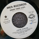 LYNYRD SKYNYRD GIMME THREE STEPS WHITE LABEL PROMO MONO WLP MCA-40158