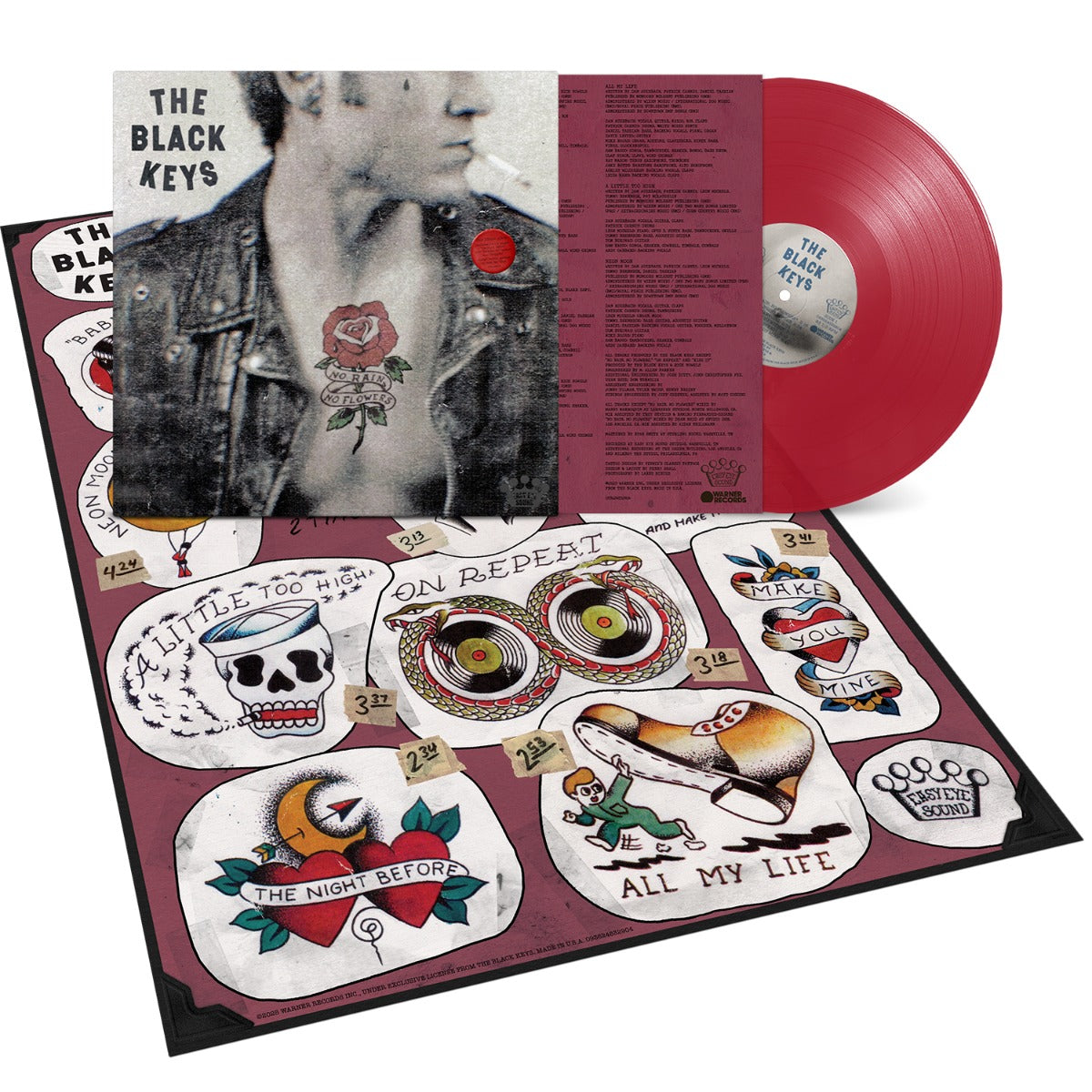 The Black Keys – No Rain, No Flowers; Indie Exclusive, Ruby Red Vinyl, Poster