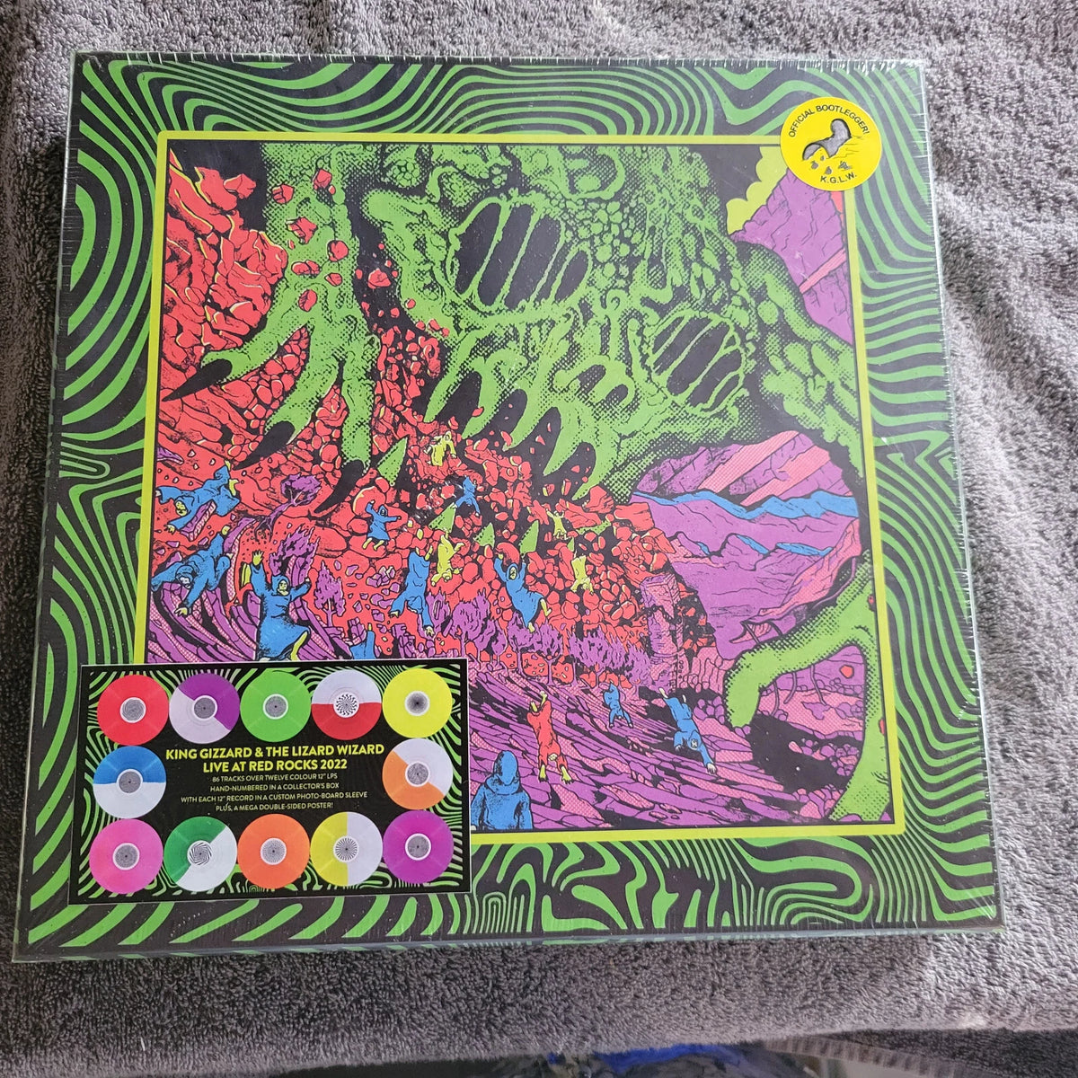 KING GIZZARD LIVE AT RED ROCKS COLOR VINYL BOX NEW