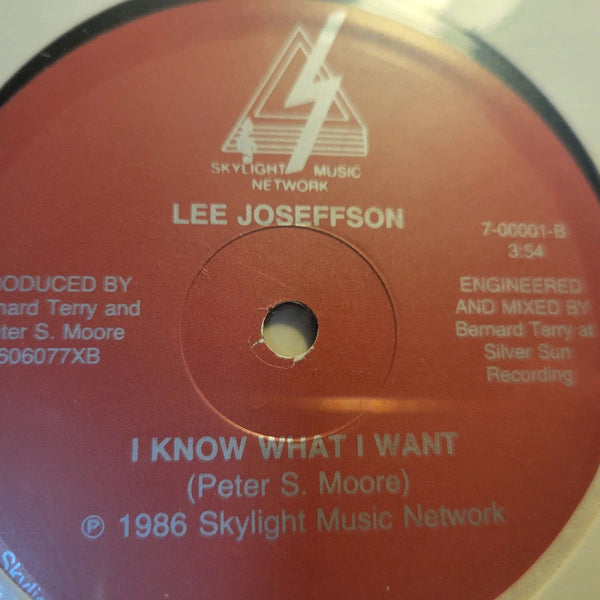 LEE JOSEFFSON I KNOW WHAT I WANT 12" NEW